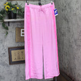 Joylab Womens Low-Rise Satin Tear Away Track Pants 94628898 Pink / Neon Pink M