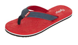 Floopi Women Durable EVA Floral Textured Flip Flops Red Multi 6M