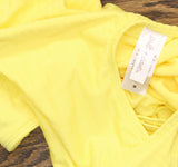Salt + Cove Juniors Keyhole One-Piece Swimsuit 807037 Lemon Drop Yellow M
