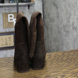 Gentle Souls By Kenneth Cole Boots with Side Zip Chocolate Suede Brown 7.5M