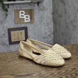 Journee Collection Ekko Womens Woven Flats EKKO Sand Nubuck Brown 8M