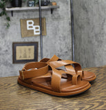 Universal Thread Womens Matilda Ankle Wrap Toe Ring Sandals Cognac Brown 10M
