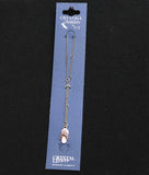 Crystale by L & J Flip Flop Pendant Crystal Anklet Silver Gray / Pink 8" + 1.5"