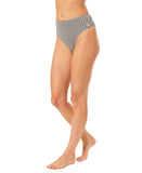Cece Full Coverage Mid Rise Swim Bottoms 26CC306CB Black / White M