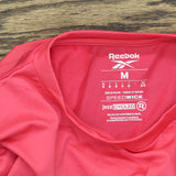 Reebok Womens Active Wear Tee Pullover Shirt Top 100205295 Bold Pink M