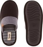 Floopi Womens slip On House Slippers 167dc2261aecd4 Black-3 Black L (9-10)