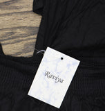 Raviya Womens Front-Slit Pants Black L