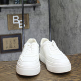 Steve Madden Womens Faux Leather Lifestyle Casual Low Top Sneakers White 9M