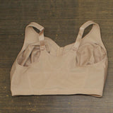 Glamorise Plus Size MagicLift Front-Closure Posture Back Bra Cafe Brown 40H