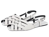 Michael by Michael Kors Womens Irene Sling Flat Pump 40S5IRFP1L Optical White 7M