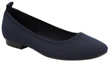 MIA Rasia Womens Round Toe Ballet Flat Sandals GS1578607 Navy Blue 6.5M