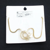 Sugarfix By Baublebar Chain Initial "J" Statement Necklace Gold / Clear 19"