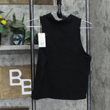 A New Day Women's Slim Fit Mock Neck Tank Top 85333633 Black XL