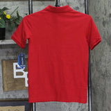 Nautica School Uniform Short Sleeve Pique Polo Shirt NUFBB03F-646 Red M (10-12)