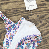 Raisins Juniors Beachy Printed Bralette Bikini Top N711109 Purple Multi S