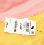Bar III x Goo Goo with Front Slit and Colorblocked Detail Pink / Yellow 24W