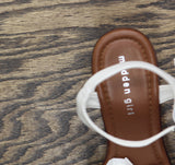 Madden Girl Womens Vivv Block Heeled Sandal Heels VIVV01J1 Bone Paris Brown 8.5M