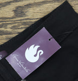 Gloria Vanderbilt Fit High-Rise Tapered Jeans Short Inseam Black 18W Short