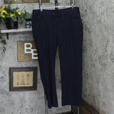 Rafaella Womens Plus Size Curvy Fit Bootcut Pants with Pockets Navy Blue 18W