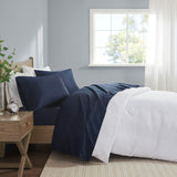 Madison Park 600 TC Pima Cotton Bed Sheet Set 4-Piece MP20-8000 Navy Blue King