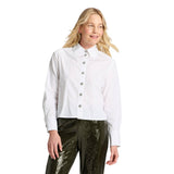 A New Day Womens Long Sleeve Embellished Button-Down Shirt 94736380 White L