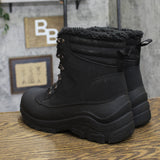 All In Motion Mens Blaise Snow Boots Lace Up 94637763 Black 10M