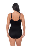 Miraclesuit Light Show Oceanus Tummy Control One Piece Swimsuit Black Multi 16W