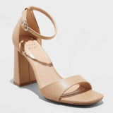A New Day Women's Shelly Heels with Memory Foam Insole 89469634 Tan Brown 6.5M