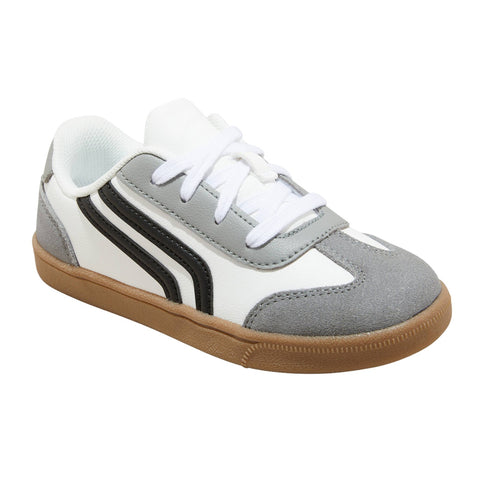 Cat & Jack Kids Boys Boston Retro Court Sneakers 90322886 White Multi 4