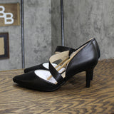 Lifestride Womens Faux Leather Suki Pumps 1042792-75945 Black 7W