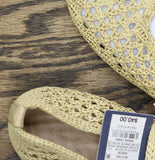 Universal Thread Sia Knit Woven Mary Jane Flats 94303633 Beige Brown 6.5M