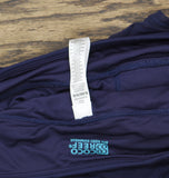 Coco Reef Waisted Mesh Ruffle Tiered Layer Swim Skort Skirt Navy Captain Blue XL