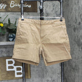 Banana Republic Womens Ladies Khaki Chino Shorts 1687118 Brown 12