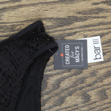 Bar III Womens Crochet High-Rise Side Tab Bikini Bottom MBGC25557 Black M