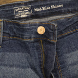 Signature by Levi Strauss Womens Mid-Rise Skinny Stretch Jeans Blue 22M (38x30)