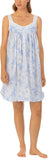 Eileen West Womens Sleeveless Chemise Nightgown E20007 Pigment Rose Blue S