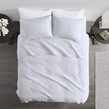 Madison Park Jaxson Quilt Coverlet 3-Piece Set Stripe White King / Cal King