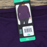 Banana Republic Womens Long Sleeve Knit Shirt Top 1797427 Purple XL