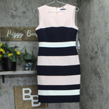 Tommy Hilfiger Colorblock Sheath Dress Ballerina Pink / Sky Captain / Ivory 6