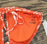 Roxy Womens Double-Strap Triangle Bikini Top 434002092 Red Palm XL
