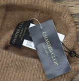 Charter Club Womens Cashmere Cuffed Beanie Warm Praline Heather Brown