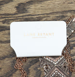 Lane Bryant Womens Fashion Kuba Cloth Style Pendant Necklace Rose Gold 25" + 3"