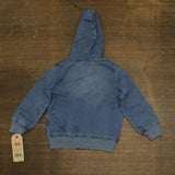 Levi's Knit Full Zip Trucker Hoodie 617830F Sea Salt Blue 24M