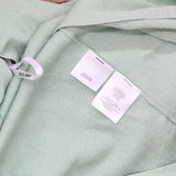 Anne Klein Carmel Open-Front Button Cuff Cardigan Juniper Crocodile Green M