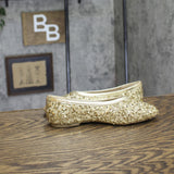 A New Day Sequin Ballet Flats Sammie Gold Yellow 5.5M