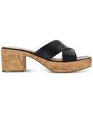 Sun + Stone Womens Giigi Crisscross Wedge Sandals 10014732800 Black 9M