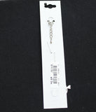 Crystale by L & J Dragonfly Pendant Crystal Anklet Silver Gray / Black 8" + 1.5"