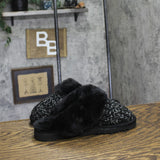 Style & Co Rayaa Quilted Faux Fur Slippers 10021612600 Black Beauty 5M