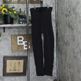 Rhonda Shear Womens "Smooth Tootsie" Seamless Shaping Leggings 135948 Black XL