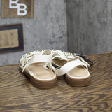 Universal Thread Winnie Studded Fisherman Sandals 92562772 White / Gold 7.5M